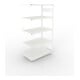META CLIP330 Fachbodenregal 2000x1000x600 mm, Anbauregal mit 5 Böden, 330 Kg Fachlast, lichtgrau