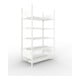 META COMPACT Büroregal 1850x1000x600 mm (HxBxT), doppelseitig mit 5 Böden, 80 Kg Fachlast, lichtgrau