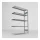 Meta Fachboden-Anbauregal S3 CLIP 2000 x 1300 x 400 mm verzinkt