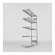 Meta Fachboden-Anbauregal S3 CLIP 2000 x 1300 x 400 mm verzinkt