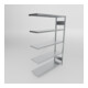 Meta Fachboden-Anbauregal S3 CLIP 2000 x 1300 x 400 mm verzinkt