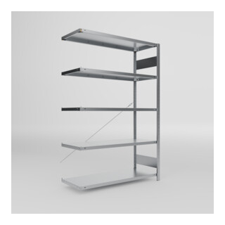 Meta Fachboden-Anbauregal S3 CLIP 2000 x 1300 x 500 mm verzinkt