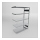 Meta Fachboden-Anbauregal S3 CLIP 2000 x 1300 x 600 mm verzinkt