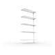 META FIX80 Schraubregal 2000x1000x400 mm, Anbauregal mit 5 Böden, 80 Kg Fachlast, verzinkt