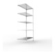 META FIX80 Schraubregal 2000x1000x600 mm, Anbauregal mit 5 Böden, 80 Kg Fachlast, verzinkt