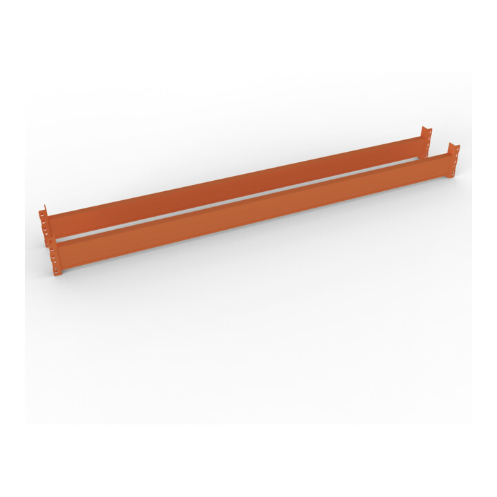 META Großfachregal MULTIPAL S 2200x2700x1100 mm, Anbauregal mit Stahlpaneelen, verzinkt / rotorange