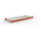 META Großfachregal MULTIPAL S Zusatzboden 2700x1100 mm, mit Stahlpaneele und Holme, verzinkt / rotorange