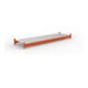 META Großfachregal MULTIPAL S Zusatzboden 2700x800 mm, mit Stahlpaneele und Holme, verzinkt / rotorange