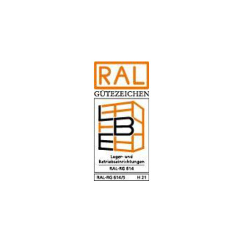 Meta Kragarmregal Anbau IPE120 doppelseitig 2500 x 1300 x 1000 mm Enzianblau + 8 Armen je Ständer