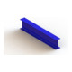 Meta Kragarmregal Einfachfuß IPE120 400 mm (610) Enzianblau für Multistrong L-1