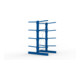 META Kragarmregal IPE120 2000x1000x1200 mm Grundregal, doppelseitig mit 8 Kragarmen je Ständer, enzianblau