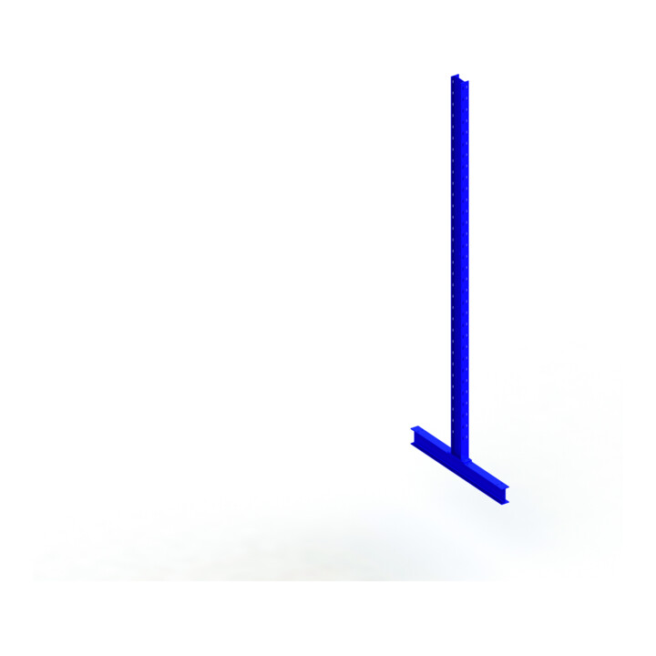 Meta Kragarmregal Ständer IPE140 doppelseitig 3500x500 mm Enzianblau Multistrong M