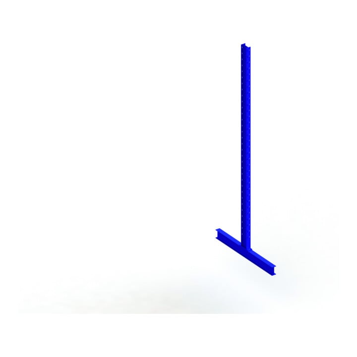 Meta Kragarmregal Ständer IPE140 doppelseitig 3500x600 mm Enzianblau Multistrong M