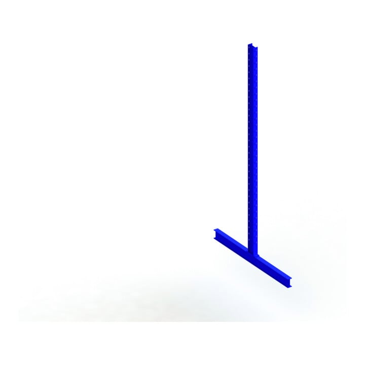 Meta Kragarmregal Ständer IPE140 doppelseitig 3500x800 mm Enzianblau Multistrong M
