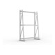 META MINI-RACK Profillagerregal 2200x1400x500 mm, Grundregal in verzinkt und lichtgrau