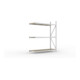 META MINI-RACK Weitspannregal 2200x1800x650 mm, Anbauregal in verzinkt mit 3 Lagerebenen, Spanplattenböden