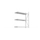 META MINI-RACK Weitspannregal 2200x1800x650 mm, Anbauregal in verzinkt mit 3 Lagerebenen, Stahlpaneele