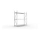 META MINI-RACK Weitspannregal 2200x1800x650 mm, Grundregal in verzinkt mit 3 Lagerebenen, Stahlpaneele