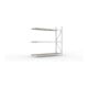 META MINI-RACK Weitspannregal 2200x2200x650 mm, Anbauregal in verzinkt mit 3 Lagerebenen, Spanplattenböden