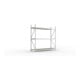 META MINI-RACK Weitspannregal 2200x2200x650 mm, Grundregal in verzinkt mit 3 Lagerebenen, Spanplattenböden