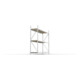 META MINI-RACK Weitspannregal 2200x2200x650 mm, Grundregal in verzinkt mit 3 Lagerebenen, Spanplattenböden