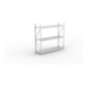 META MINI-RACK Weitspannregal 2200x2200x650 mm, Grundregal in verzinkt mit 3 Lagerebenen, Stahlpaneele