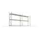 META MINI-RACK Weitspannregal 2200x3758x650 mm in verzinkt, 2 Felder mit 3 Lagerebenen