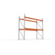 META MULTIPAL Palettenregal 2700x2700x1100 mm (HxBxT), bis 780 Kg Palettengewicht, 2 Holmebenen, verzinkt/rotorange