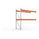 META MULTIPAL Palettenregal 2700x2785x1100 mm, Anbauregal, 3 Ebenen, bis 1000 Kg je Palette, verzinkt/rotorange