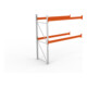 META MULTIPAL Palettenregal 2700x2785x1100 mm, Anbauregal, 3 Ebenen, bis 1000 Kg je Palette, verzinkt/rotorange