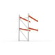 META MULTIPAL Palettenregal 2700x2785x1100 mm, Anbauregal, 3 Ebenen, bis 1000 Kg je Palette, verzinkt/rotorange