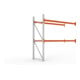 META MULTIPAL Palettenregal 2700x2785x1100 mm, Anbauregal, 3 Ebenen, bis 500 Kg je Palette, verzinkt/rotorange