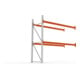 META MULTIPAL Palettenregal 2700x2785x1100 mm, Anbauregal, 3 Ebenen, bis 800 Kg je Palette, verzinkt/rotorange