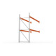 META MULTIPAL Palettenregal 2700x2785x1100 mm, Anbauregal, 3 Ebenen, bis 800 Kg je Palette, verzinkt/rotorange
