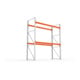 META MULTIPAL Palettenregal 3300x2700x1100 mm (HxBxT), bis 780 Kg Palettengewicht , 2 Holmebenen, verzinkt/rotorange