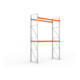 META MULTIPAL Palettenregal 4400x2700x1100 mm (HxBxT), bis 770 Kg Palettengewicht, 2 Holmebenen, verzinkt/rotorange