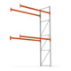 META MULTIPAL Palettenregal 4400x2785x1100 mm, Anbauregal, 3 Ebenen, bis 500 Kg je Palette, verzinkt/rotorange