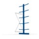 META MULTISTRONG L Kragarmregal 3000x1000x1200 mm, Anbauregal mit 12 Lagerebenen, doppelseitig, enzianblau