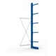 META MULTISTRONG L Kragarmregal 3000x1000x500 mm, Anbauregal mit 6 Lagerebenen, einseitig, enzianblau