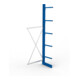 META MULTISTRONG L Kragarmregal 3000x1000x500 mm, Anbauregal mit 6 Lagerebenen, einseitig, enzianblau
