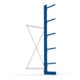 META MULTISTRONG L Kragarmregal 3000x1000x500 mm, Anbauregal mit 6 Lagerebenen, einseitig, enzianblau