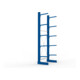 META MULTISTRONG L Kragarmregal 3000x1000x500 mm, Grundregal mit 6 Lagerebenen, einseitig, enzianblau