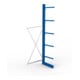 META MULTISTRONG L Kragarmregal 3000x1000x600 mm, Anbauregal mit 6 Lagerebenen, einseitig, enzianblau