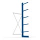 META MULTISTRONG L Kragarmregal 3000x1000x600 mm, Anbauregal mit 6 Lagerebenen, einseitig, enzianblau