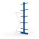 META MULTISTRONG L Kragarmregal 3000x1000x800 mm, Anbauregal mit 12 Lagerebenen, doppelseitig, enzianblau
