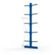 META MULTISTRONG L Kragarmregal 3000x1000x800 mm, Anbauregal mit 12 Lagerebenen, doppelseitig, enzianblau