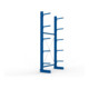 META MULTISTRONG L Kragarmregal 3000x1300x400 mm, Grundregal mit 6 Lagerebenen, einseitig, enzianblau
