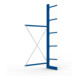 META MULTISTRONG L Kragarmregal 3000x1300x500 mm, Anbauregal mit 6 Lagerebenen, einseitig, enzianblau