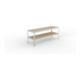 META Packtisch 970 x 2500 x 800 mm verzinkt SPEED-RACK Spanplatten natur