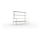 Meta Packtisch SPEED-RACK 1970 x 2500 x 800mm verzinkt mit Ablage Spanplatten natur